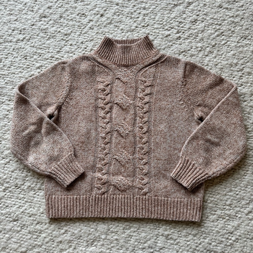 Banana Republic Cozy Cable Mock-Neck Sweater